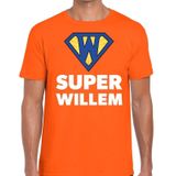 Super Willem t-shirt oranje heren