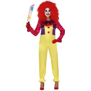 Horror clown verkleed jumpsuit voor dames