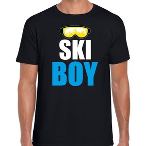 Apres ski t-shirt Ski Boy zwart  heren - Wintersport shirt - Foute apres ski outfit