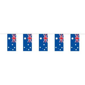 Papieren vlaggenlijn Australie landen versiering
