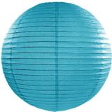 Lampionset turquoise blauw 35 cm met lampionstokje