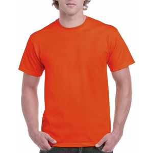 Voordelig oranje T-shirt voor volwassenen