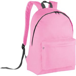 Kimood Schooltas/rugzak voor tieners - 27 L - basisschool - lunchtas - roze - 30 x 19 x 42 cm