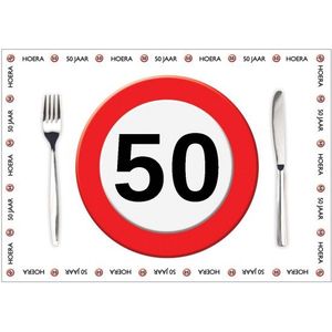 10 placemats 50 jaar van papier