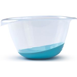 Beslagkom/mengkom - 3,5 liter - kunststof - blauw
