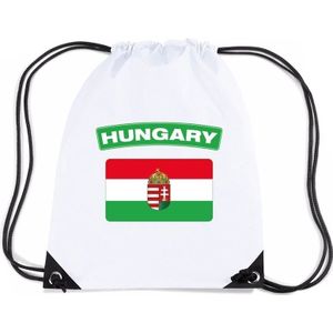 Nylon sporttas Hongaarse vlag wit