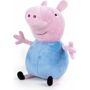 Peppa Pig big knuffels in blauw pakje 42 cm knuffeldieren