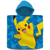 Pokemon set bad cape/poncho en strand/badlaken - voor kinderen - Pikachu