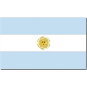 Gevelvlag/vlaggenmast vlag Argentinie 90 x 150 cm