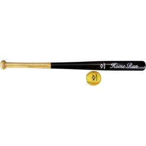 Honkbal knuppel set - met bal - 71 cm - hout - honkbalknuppel