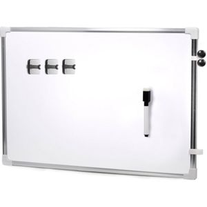 Magnetisch whiteboard met marker/ophanghaak magneten - 60 x 40 cm