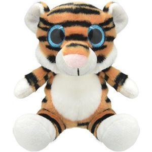 Pluche tijger knuffeldier 19 cm