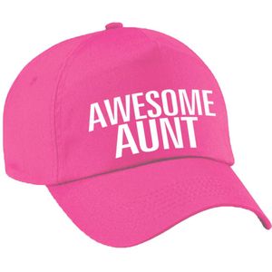 Awesome aunt cadeau pet / cap voor tante roze voor dames