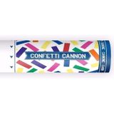 6x Confetti kanon mix kleuren pakket 20 cm