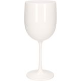 Onbreekbaar wijnglas wit kunststof 48 cl/480 ml