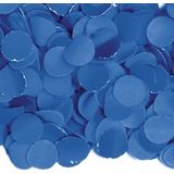 Blauwe confetti zak van 4 kilo feestversiering