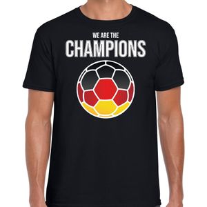 EK / WK voetbal shirt Duitsland fan we are the champions zwart voor heren