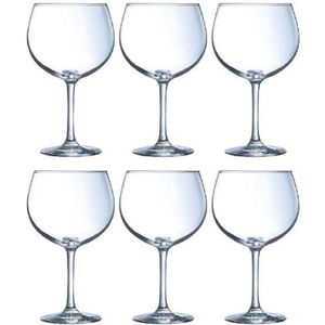 6x Cocktailglazen/gin-tonicglazen 700 ml - 70 cl - Cocktail glazen - Cocktails drinken - Cocktailglazen van glas