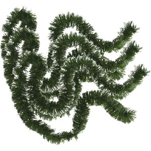 3x stuks kerstboom folie slingers/lametta guirlandes van 180 x 7 cm in de kleur glitter groen