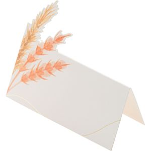 Chaks Naam/plaats kaartjes - 8x - bruiloft feest - wit - 8 x 8 cm - tafelschikking