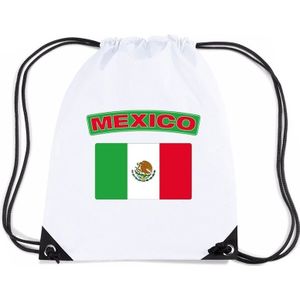 Nylon sporttas Mexicaanse vlag wit