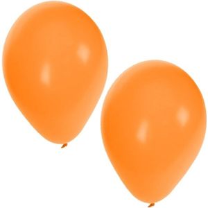 15x stuks Oranje party ballonnen 27 cm