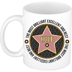 Bellatio Decorations Naam mok Huub - most briljant - cadeau beker