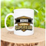Bellatio Decorations Naam mok Roan - superieur - 30cl - kado beker