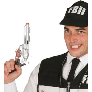 2x stuks verkleed FBI pistool/wapen 28 cm