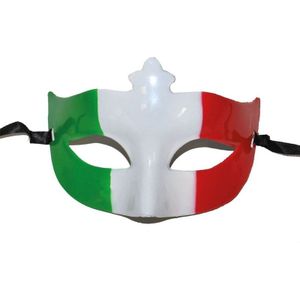 Supporters oogmasker rood/groen/wit Italie