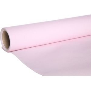 Luxe papieren tafelloper lichtroze kleur