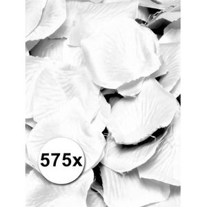 Kunst rozenblaadjes wit 575 stuks