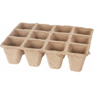 Pro Garden Stekpotje - 4x stuks - 16 x 12 x 5 cm - turfpotjes