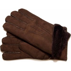 Schapenvacht handschoenen bruin
