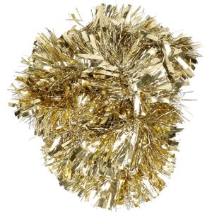 1x Gouden kerstboom tinsel/folie slingers 200 x 15 cm