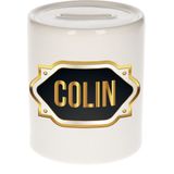 Colin naam / voornaam kado spaarpot met embleem