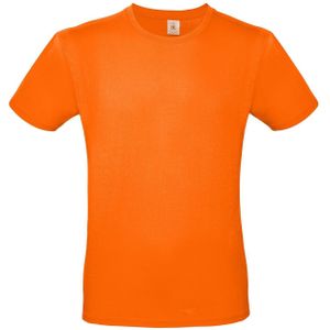 Set van 2x stuks oranje shirt met ronde hals voor Koningsdag of Nederland supporter voor heren, maat: S (48)