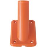 1x stuks vlaggenstokhouders / vlaggenhouders oranje voor vlaggen tot 32 mm