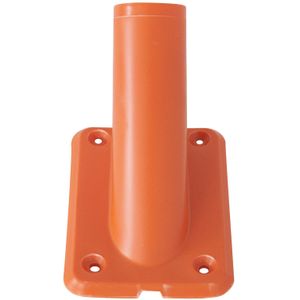 1x stuks vlaggenstokhouders / vlaggenhouders oranje voor vlaggen tot 32 mm