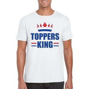 Toppers in concert Wit t-shirt heren met tekst Toppers King