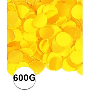 Zakje met 600 gram gele confetti