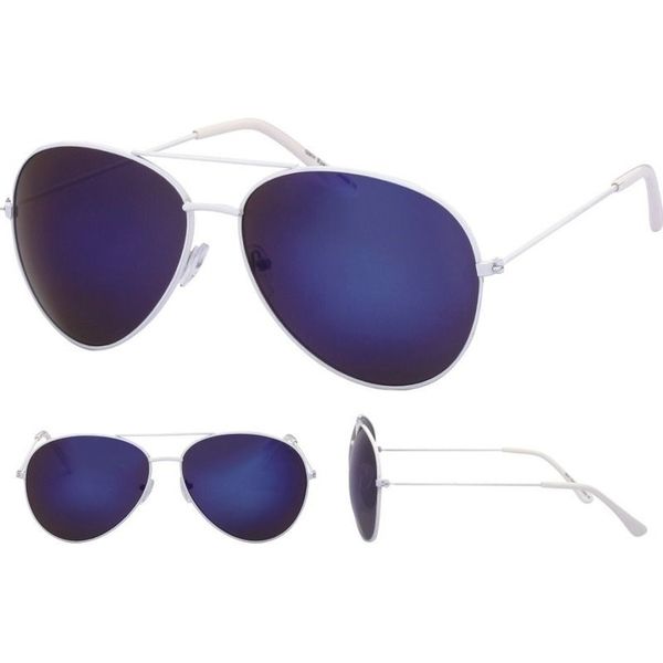 Vintage Pilotenbril blauw-licht Oranje casual uitstraling Accessoires Zonnebrillen Pilotenbrillen 