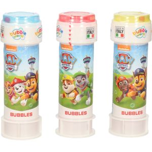 3x Paw Patrol bellenblaas flesjes met bal spelletje in dop 60 ml voor kinderen