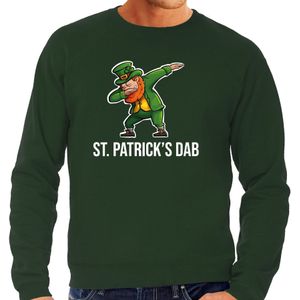 St. Patricks dab feest sweater/ outfit groen heren - St. Patricksday kostuum - swag / dabbin
