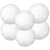 Witte decoratie sneeuwballen set van 56x stuks in 6 en 7.5 cm