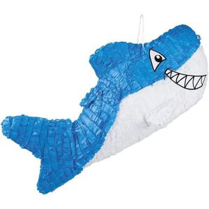 Feest pinata blauw haaitje 60 cm