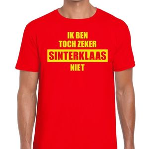 T-shirt voor mannen met tekst  Ik ben toch zeker Sinterklaas niet