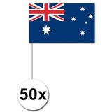 Zwaaivlaggetjes Australie 50 stuks
