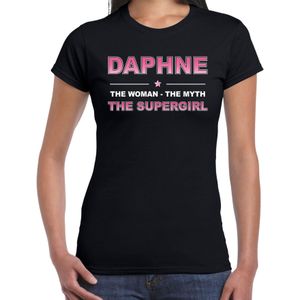 Naam Daphne The women, The myth the supergirl shirt zwart cadeau shirt