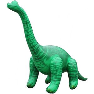 Opblaas Brachiosaurus dino groen 122 cm